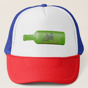 Ship in a bottle trucker hat