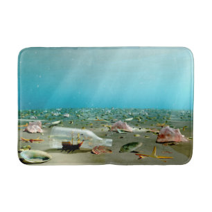Ship-in-a-Bottle Wreck Bathmat