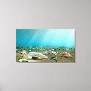 Ship-in-a-Bottle Wreck Canvas Print