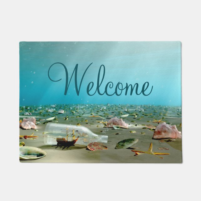 Ship-in-a-Bottle Wreck Doormat (Front)