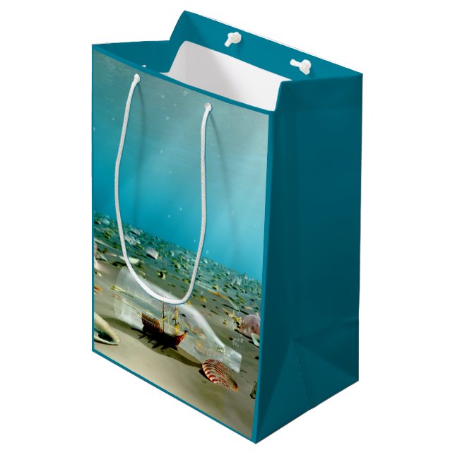 Ship-in-a-Bottle Wreck Gift Bag (Front Angled)