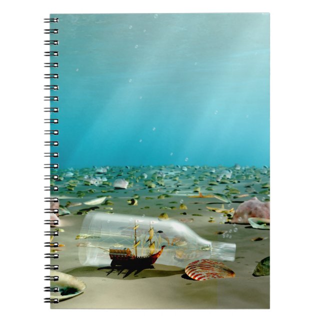 Ship-in-a-Bottle Wreck Notebook (Front)