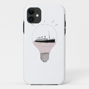 Ship in a light bulb iPhone 11 case