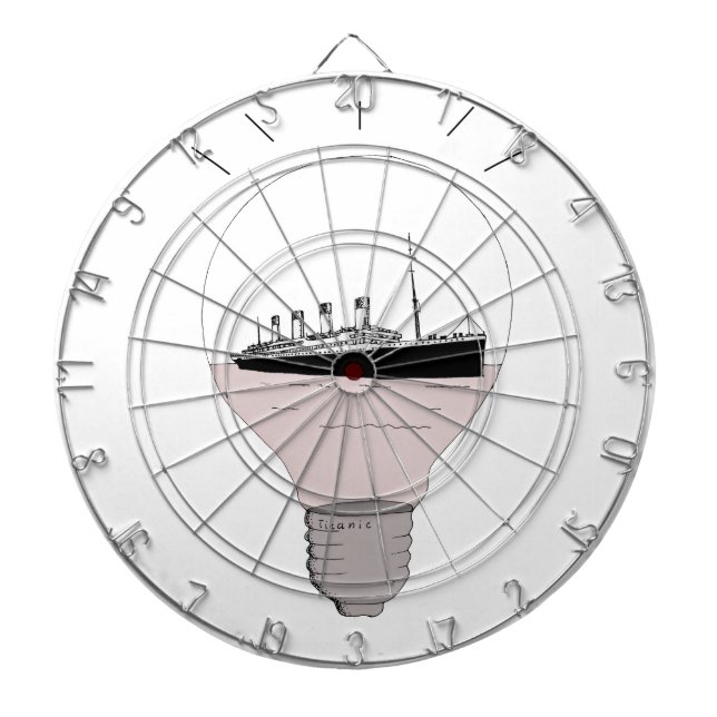 Ship in a light bulb dartboard (Front)