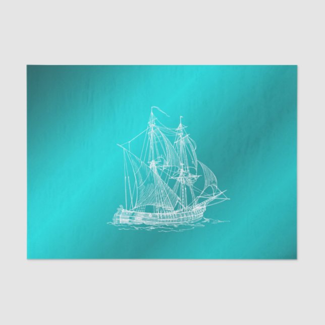 ship in blue tissue paper (Front)