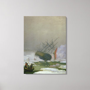 Ship in the Polar Sea, 12th December 1798 Canvas Print