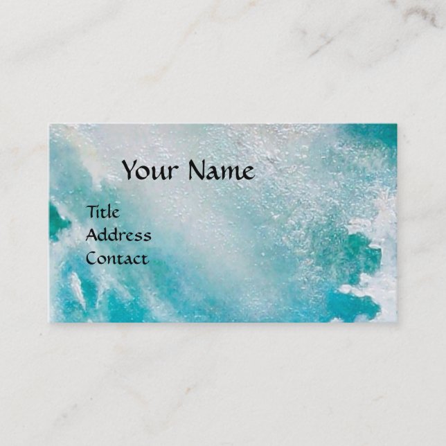 Ship In the Sea in Storm Business Card (Front)