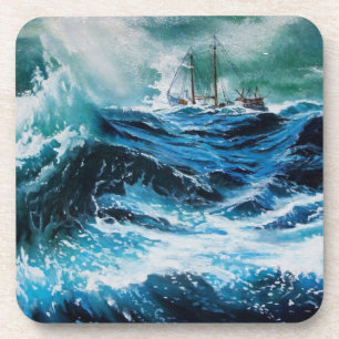 Ship In the Sea in Storm Coaster