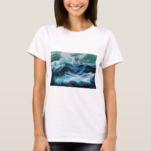 Ship In the Sea in Storm T-Shirt