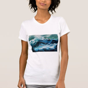 Ship In the Sea in Storm T-Shirt