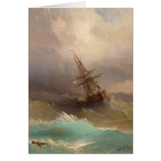 Ship in the Stormy Sea
