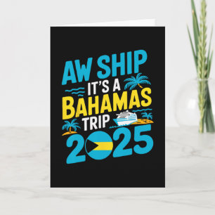 Ship It's A Hamas Trip 2025 Vacation Hamian Hamas Card