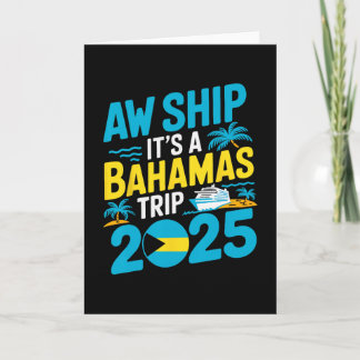 Ship It's A Hamas Trip 2025 Vacation Hamian Hamas  Card