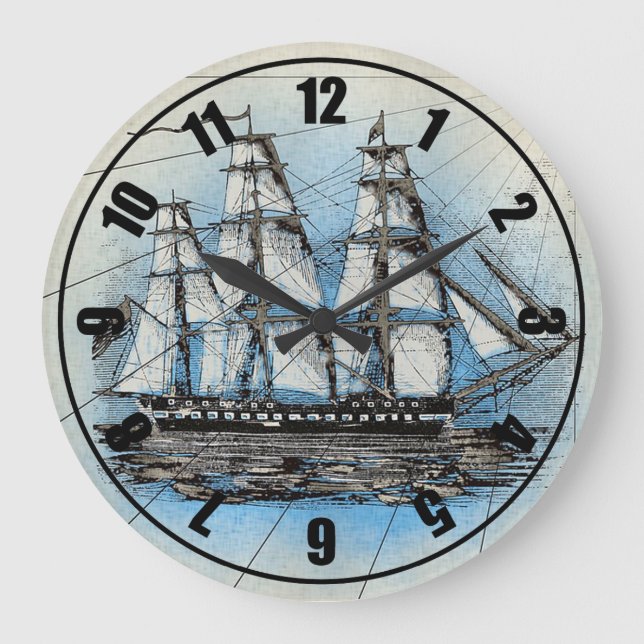 Ship Large Clock (Front)