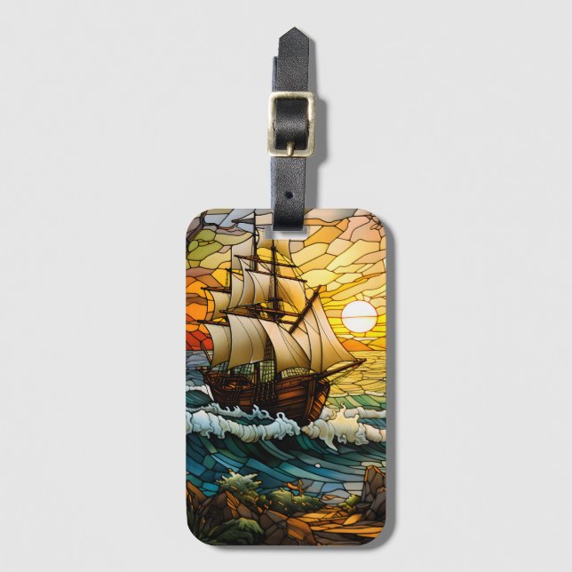 Ship Luggage Tag (Front Vertical)