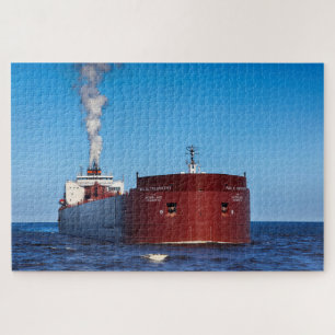 Ship on Lake Superior Paul R Tregurtha Jigsaw Puzzle