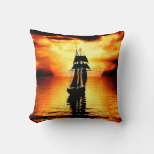 Ship On The Waves Cushion