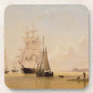 Ship Painting (oil on canvas) 2 Coaster