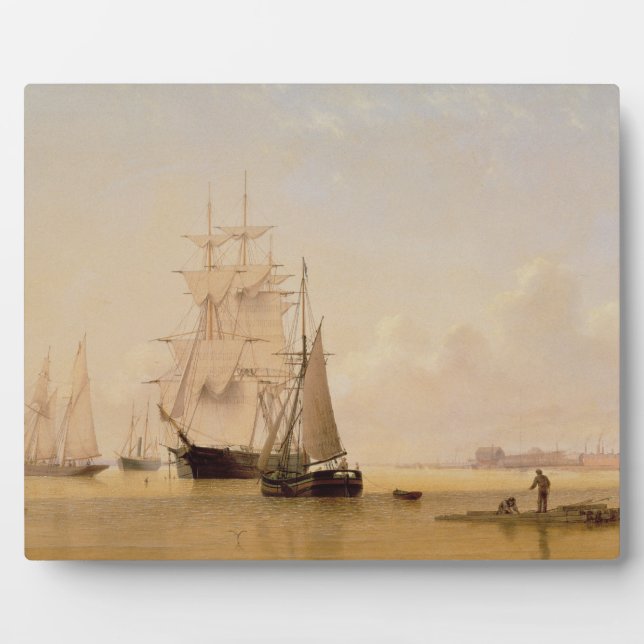 Ship Painting (oil on canvas) 2 Plaque (Front)