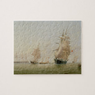 Ship Painting (oil on canvas) Jigsaw Puzzle