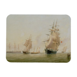 Ship Painting (oil on canvas) Magnet