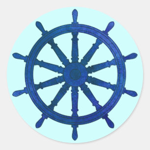 Ship’s Helm Classic Round Sticker
