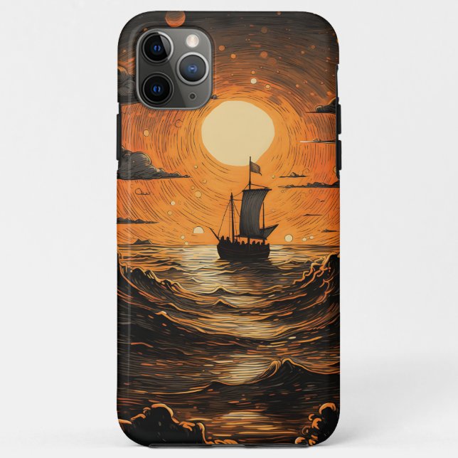 Ship sailing in the night  Case-Mate iPhone case (Back)