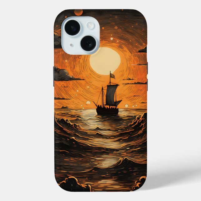 Ship sailing in the night  Case-Mate iPhone case (Back)
