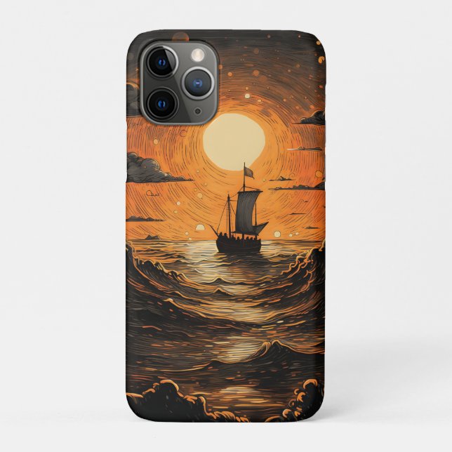 Ship sailing in the night  Case-Mate iPhone case (Back)