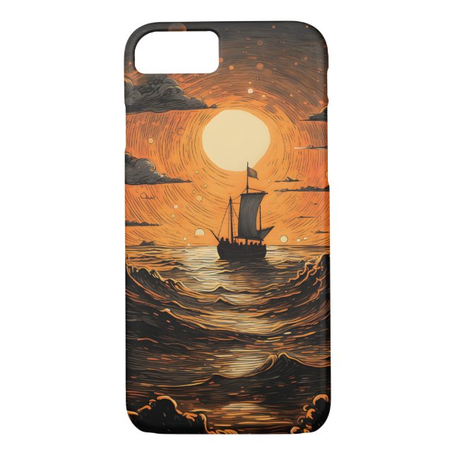 Ship sailing in the night  Case-Mate iPhone case (Back)