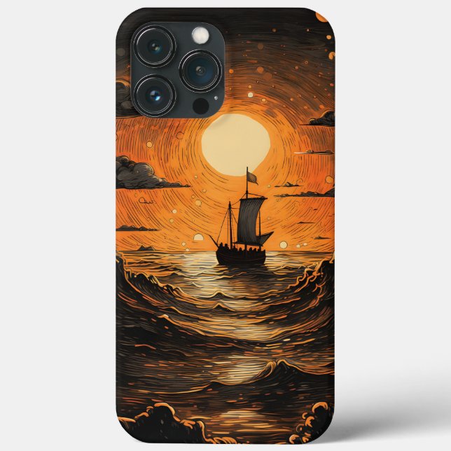 Ship sailing in the night  Case-Mate iPhone case (Back)