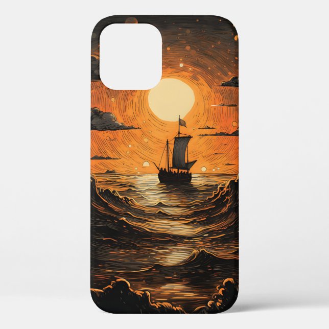 Ship sailing in the night  Case-Mate iPhone case (Back)
