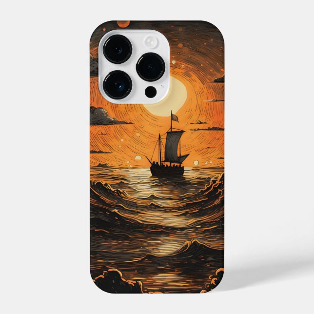 Ship sailing in the night  iPhone case (Back)