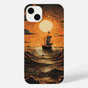 Ship sailing in the night iPhone 14 plus case