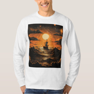 Ship sailing in the night  T-Shirt