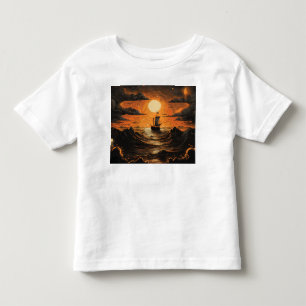 Ship sailing in the night toddler T-Shirt
