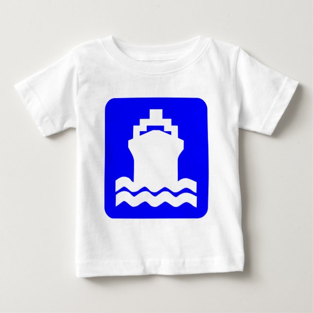 Ship Shape - Blue Baby T-Shirt (Front)