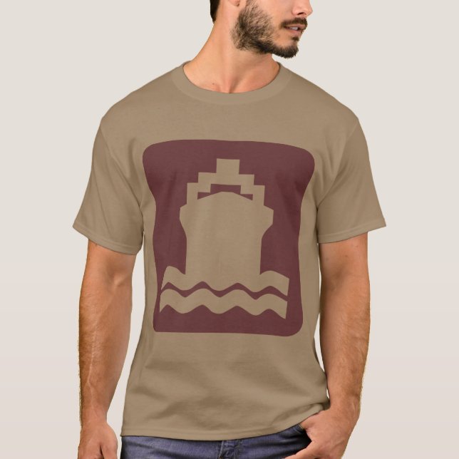 Ship Shape - Dark Brown T-Shirt (Front)