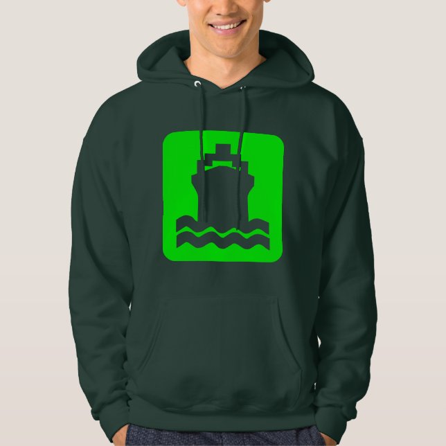 Ship Shape - Green Hoodie (Front)