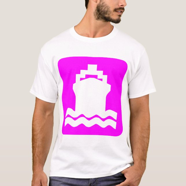 Ship Shape - Magenta T-Shirt (Front)