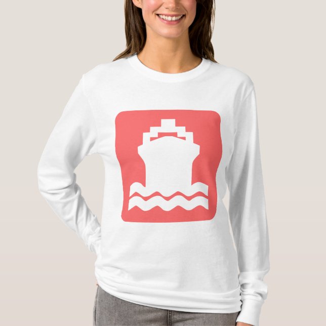 Ship Shape - Tropical Pink T-Shirt (Front)