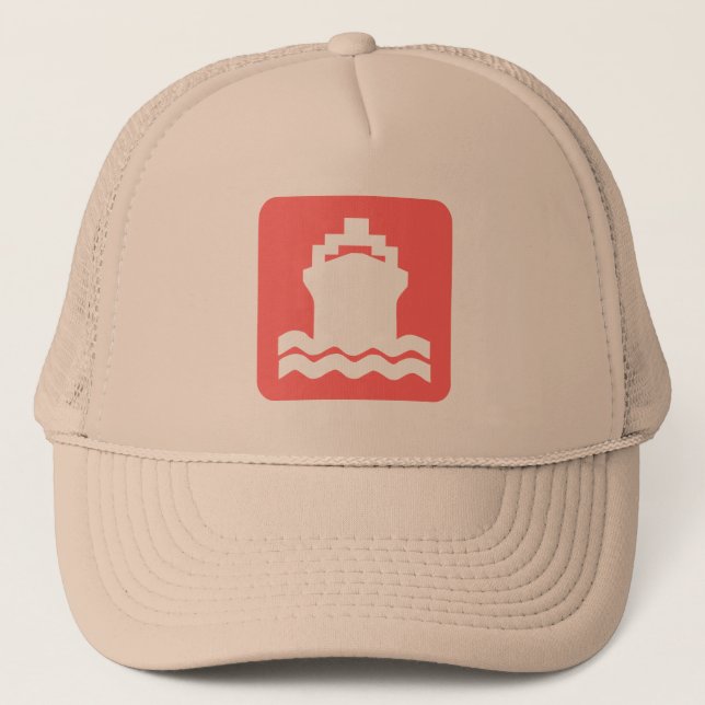 Ship Shape - Tropical Pink Trucker Hat (Front)