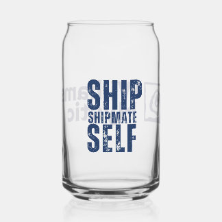 Ship-Shipmate-Self Drinkware Glass