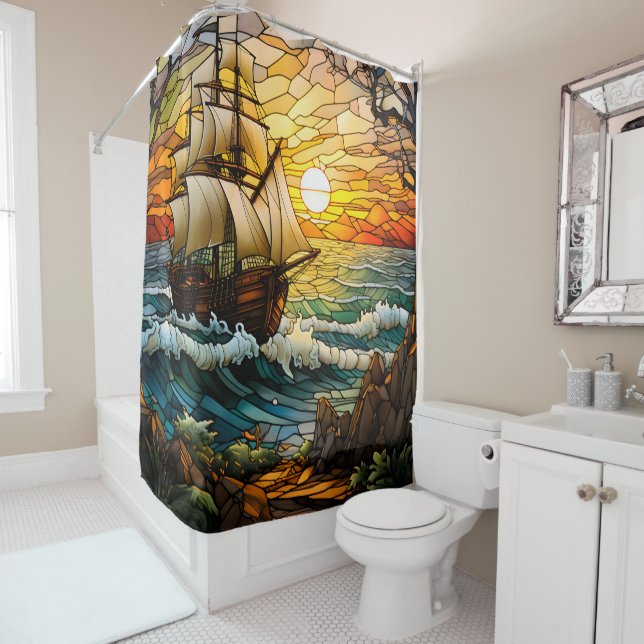 Ship Shower Curtain (In Situ)