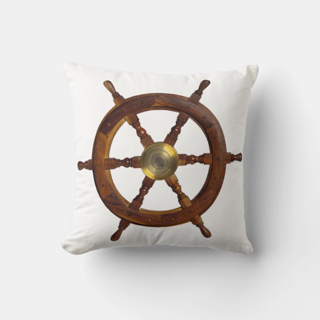 Ship Steering Wheel Pillow (Front)