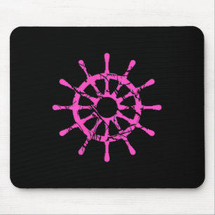 Ship Steering Wheel Sailing Vintage Fun Style Retr Mouse Mat
