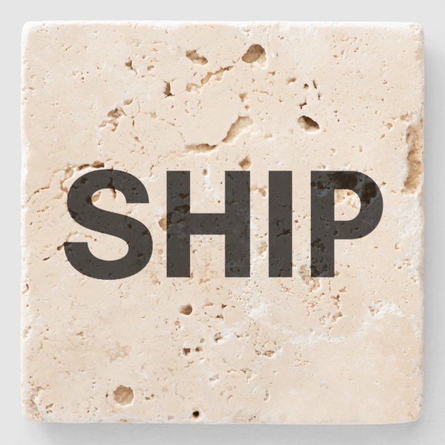 ship stone coaster (Front)
