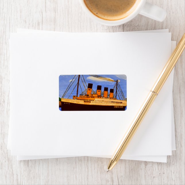 Ship Titanic Return Address Labels  (Insitu)