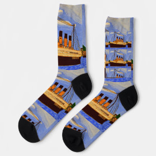 Ship Titanic socks