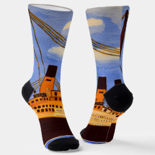 Ship Titanic socks